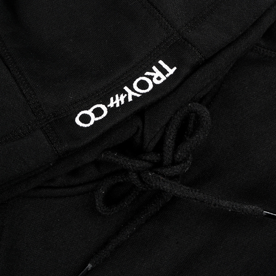 Troy Company Hoodie Boxy Raglan Black Poisonous - Hoodie Boxy Hitam BRH 3360
