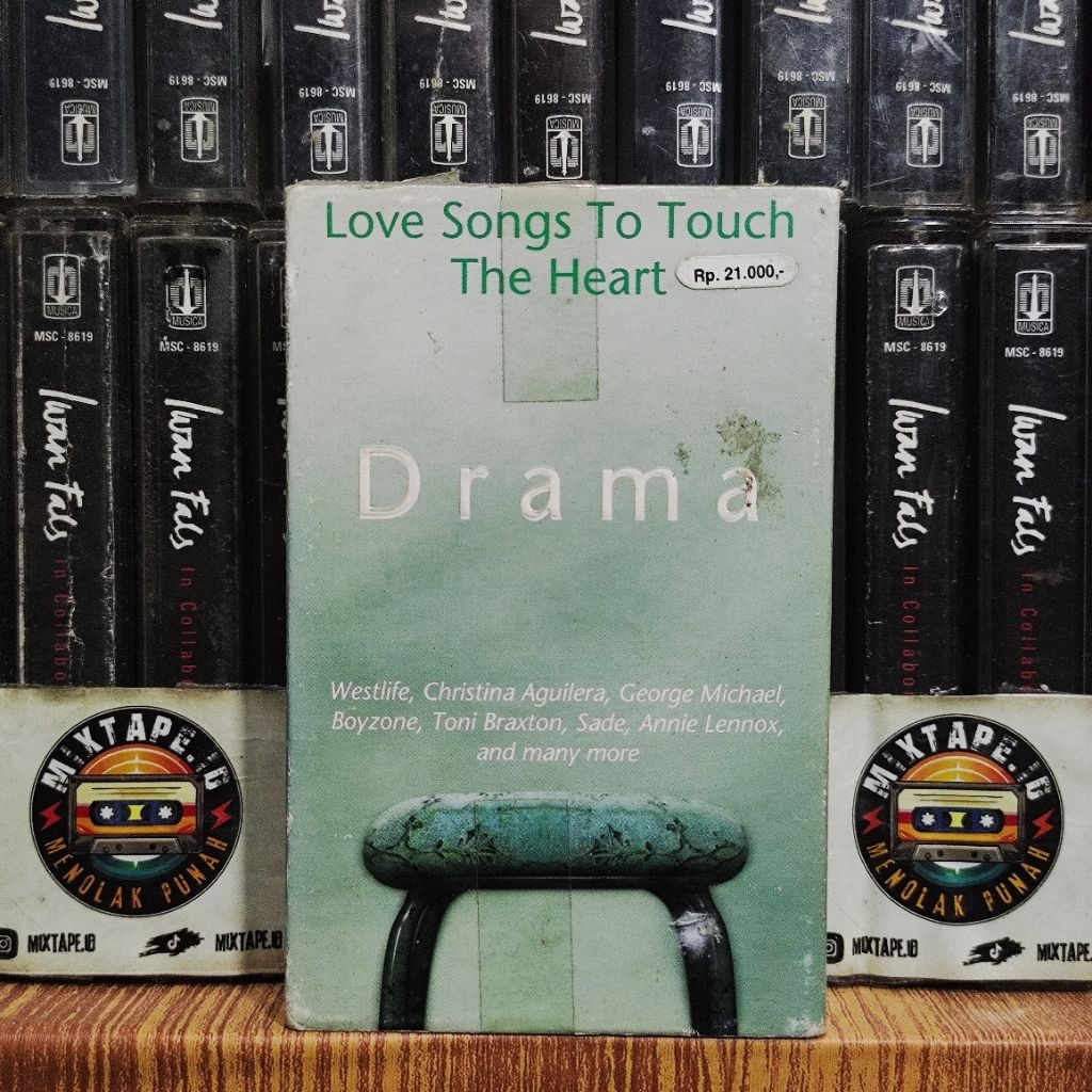 Kaset - Love Songs To Touch The Heart - Drama - Kompilasi Barat - Westlife - Christina Aguilera - Ge