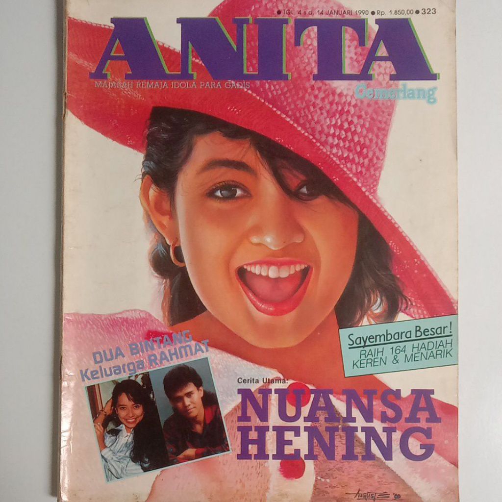 Majalah Anita Tahun 1990 Cover Cornelia Agatha Dahlia (Semifinalis Cogirl'87)