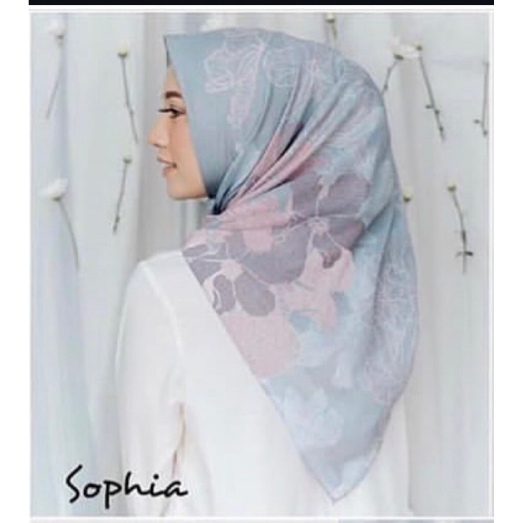 preloved printing scarf vanilla hijab winter scarf