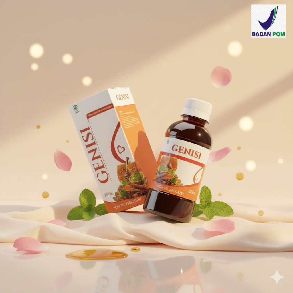 GENISI Madu Herbal Promil Wanita – Rahim Sehat, Haid Lancar, Cepat Hamil