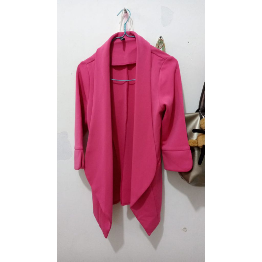 Preloved blazer pink fanta