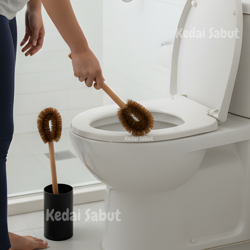 Eco-friendly Coir Fiber Brush / Sikat Toilet WC Kamar Mandi / Sikat Sabut Kelapa