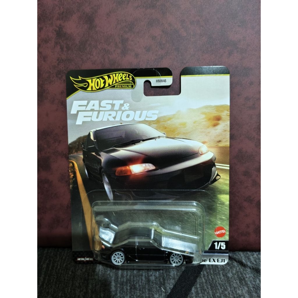(Free Protector) Hotwheels Premium Fast and Furious Civic Coupe EX EJ1