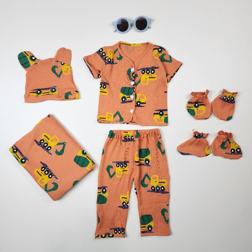 Nisyya Kids - Swadddle Set Baju Bayi / Bedong Bayi Set Baju / Swaddle Set Newborn / Bedong Bayi Sete