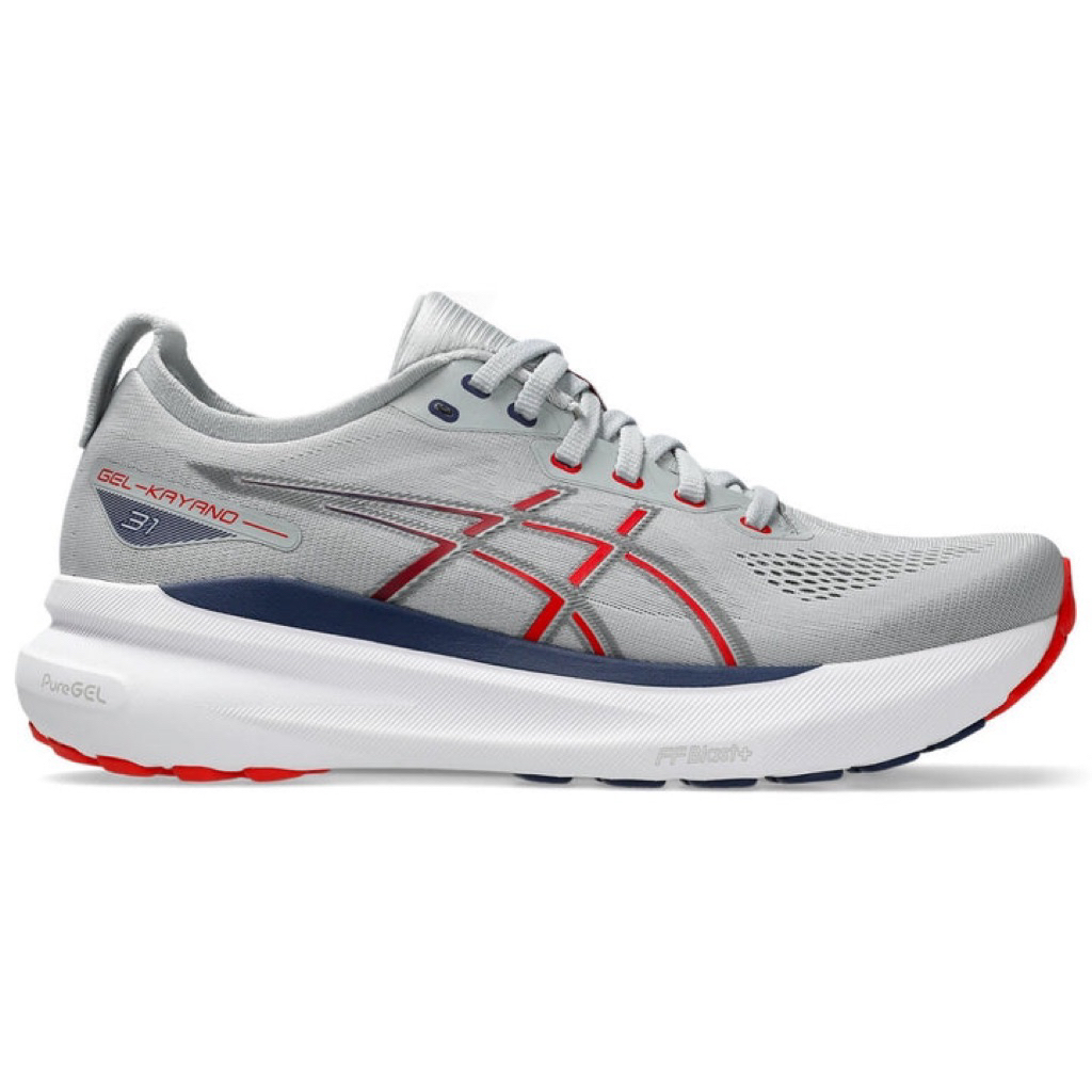 Sepatu Asics Pria Gel Kayano 31 Mens Grey Red