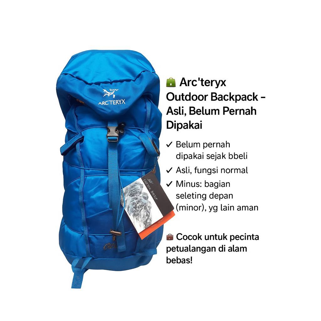 Tas Outdoor Arcteryx Cierzo 25L Backpack Biru