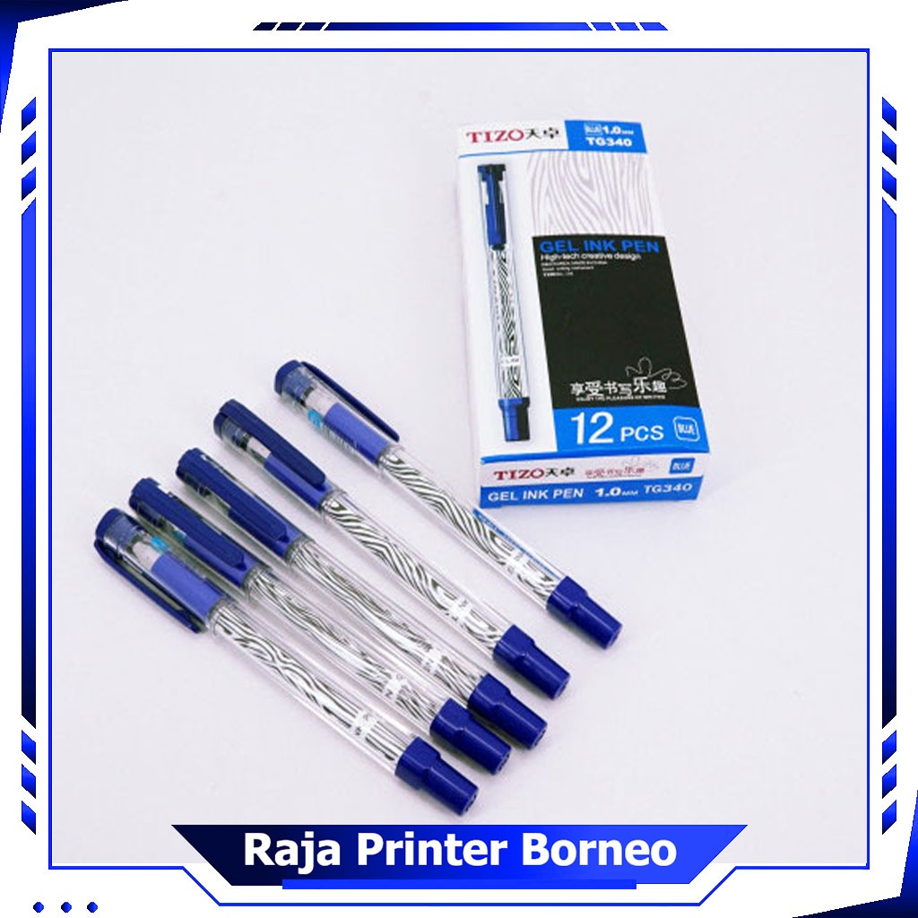 Pulpen Balliner Tizo TG340 Bolpoin Warna Biru Cocok Untuk Pulpen Tanda Tangan Ukuran 1.00mm