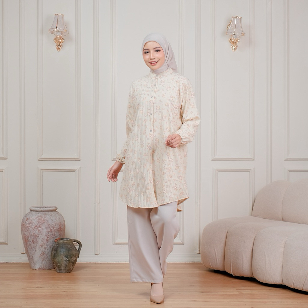 Tunik Trendy Cool Style Premium Semi Dress Muslimah Terjamin Terlaris Cocok Untuk Acara Kasual Favor