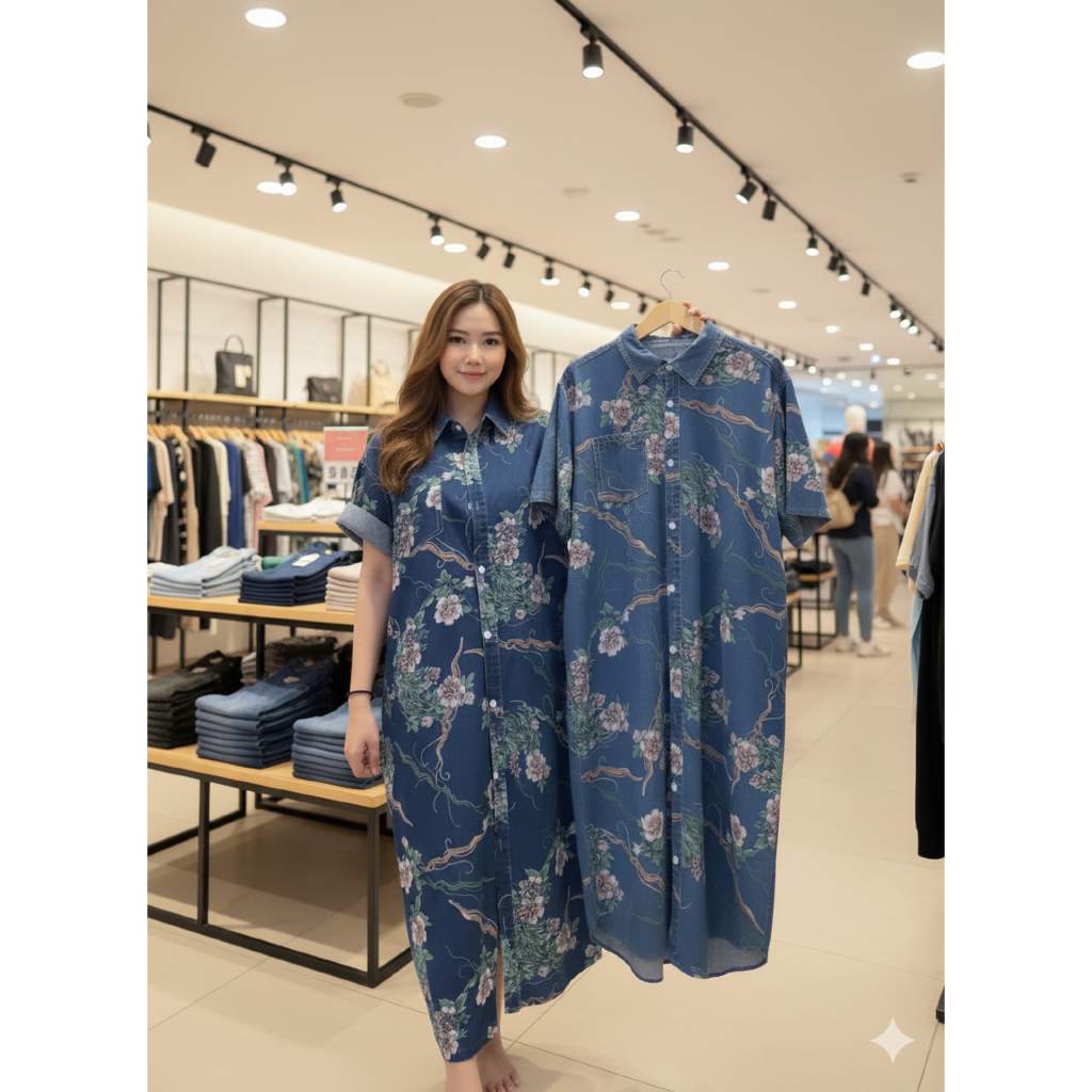 Dress Kaos Tunik Midi PREMIUM IMPORT -NY