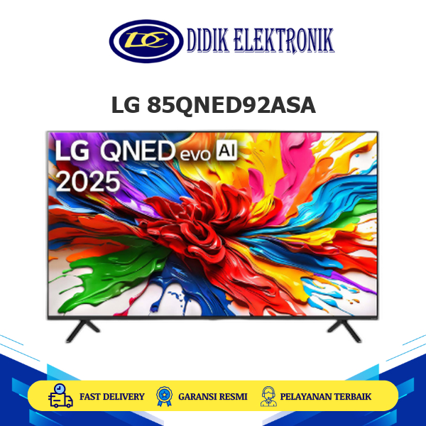 TV LG 85 Inch 85QNED92ASA Smart TV MiniLED 4K QNED evo AI 85QNED