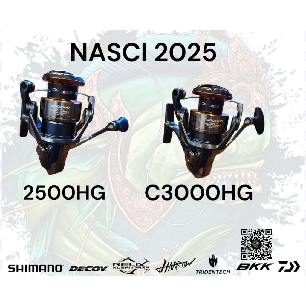 SHIMANO NASCI 2025, 500/1000/2500HG /C3000HG