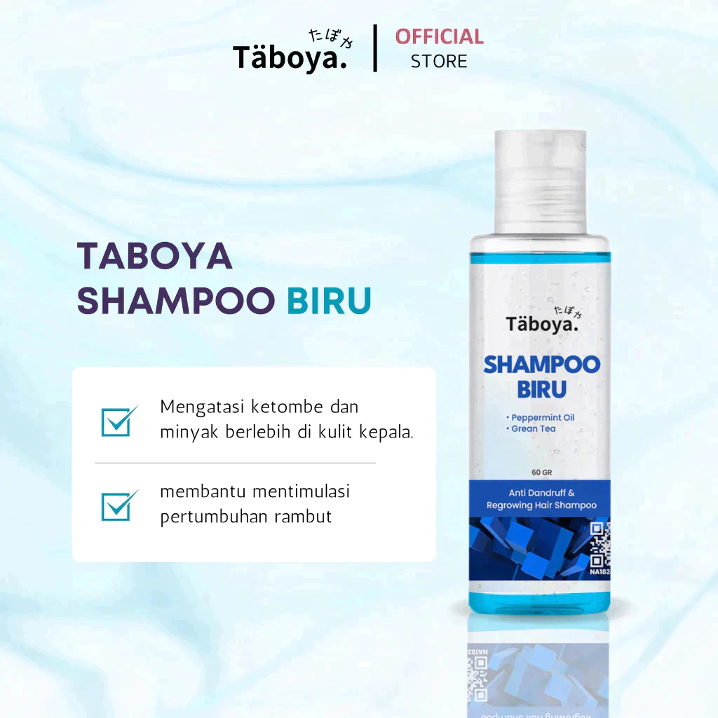 Taboya Shampoo Biru kemasan 60ml