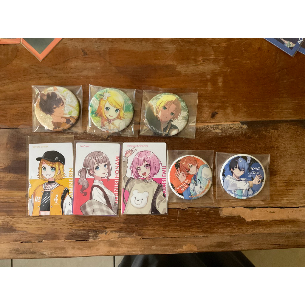 OFFICIAL Project Sekai MERCH - Project Sekai Can Badge Pin Akito Shinonome Aoyagi Toya Flyer Badge K