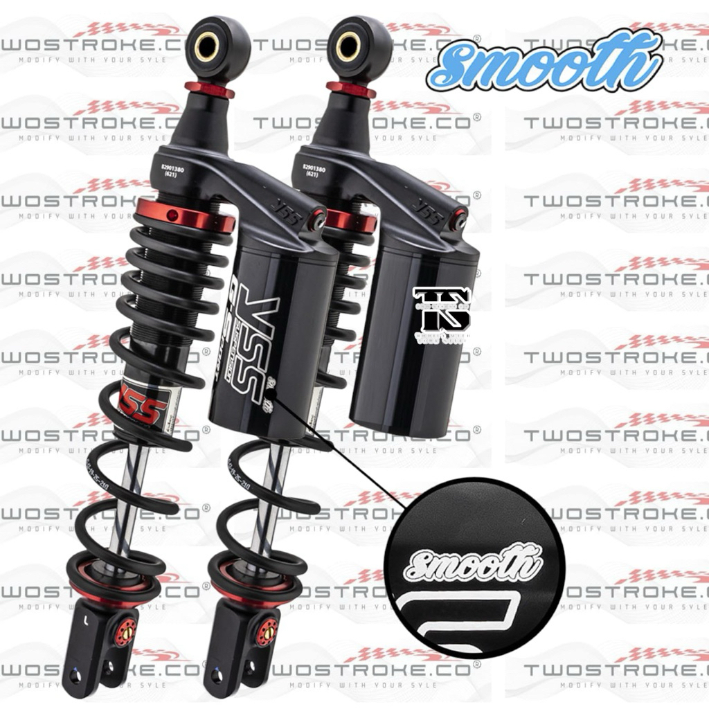 Shock YSS G Sport Smooth PCX 150 Black // Original By YSS Suspension For PCX 150 // Black Series // 
