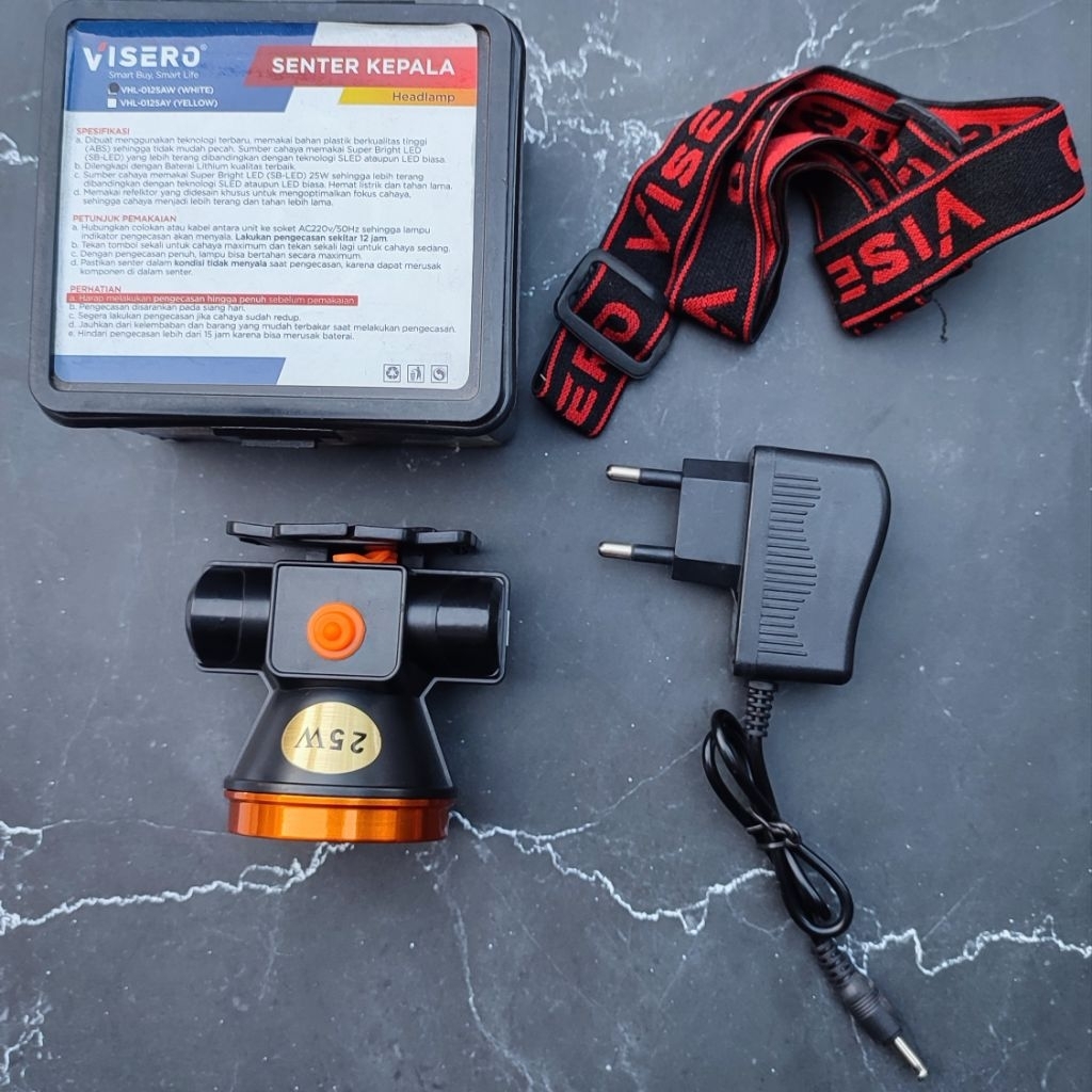 Senter Kepala 25watt Visero