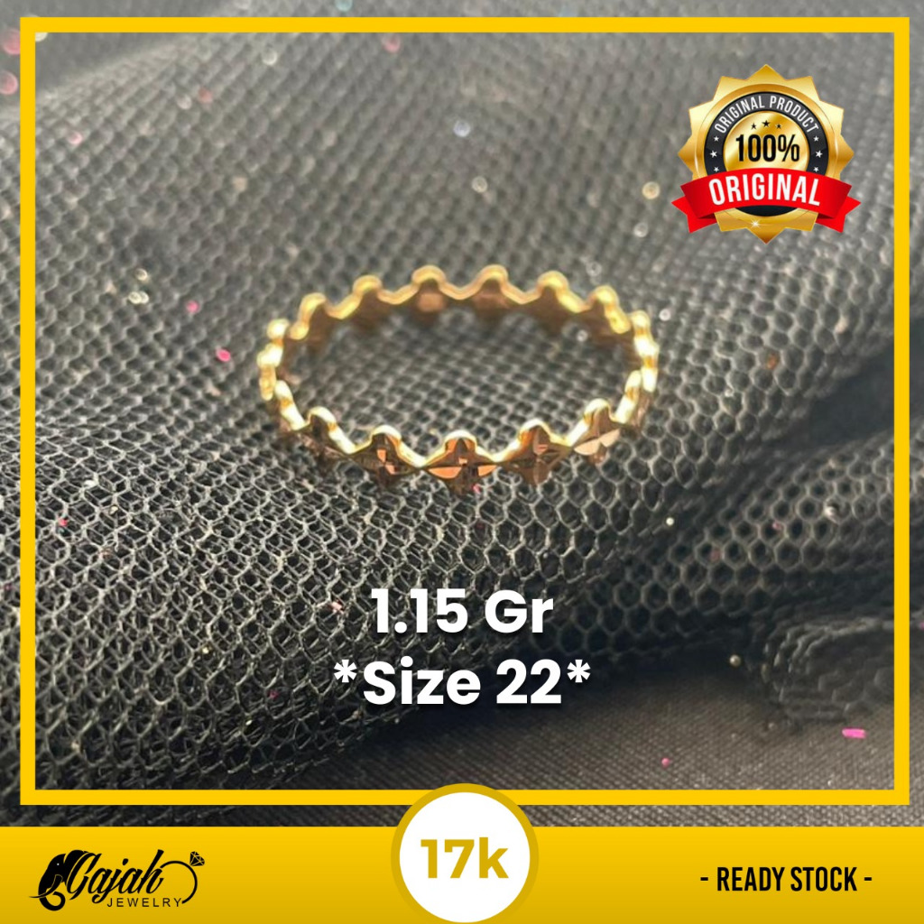 Cincin Emas 17K 1.15 Gram Toko Emas Gajah Online Salatiga 7954