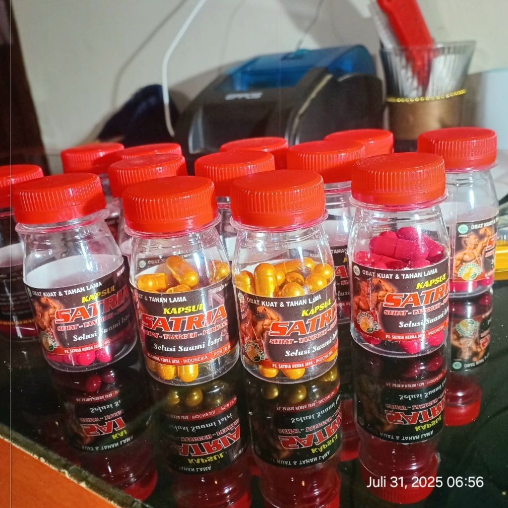 Kapsul Herbal Satria Herba Jaya Original Kuat Dan Tahan Lama Top Rotan Isi Merah Atau Gold