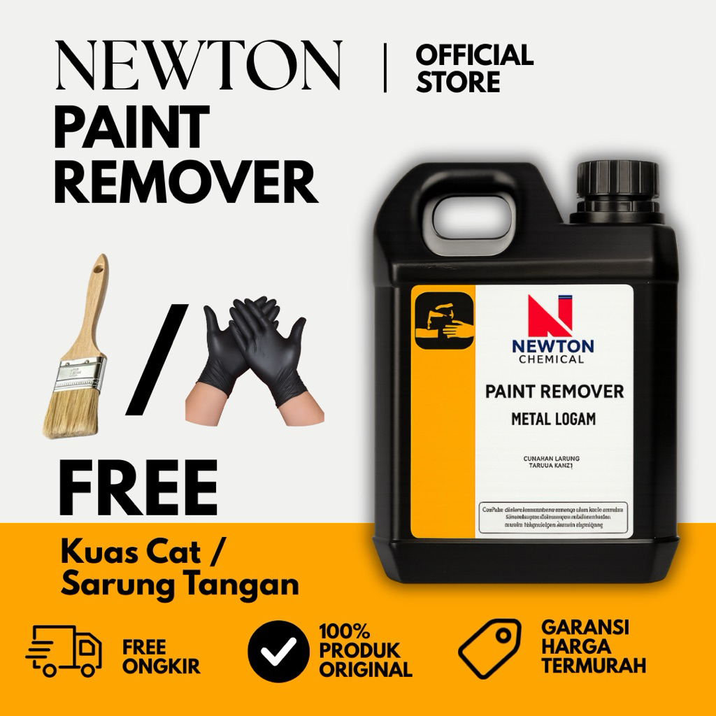 Paint Remover Newton Chemical 5Kg - Perontok Cat Besi/Alumunium [FREE SARUNG TANGAN]