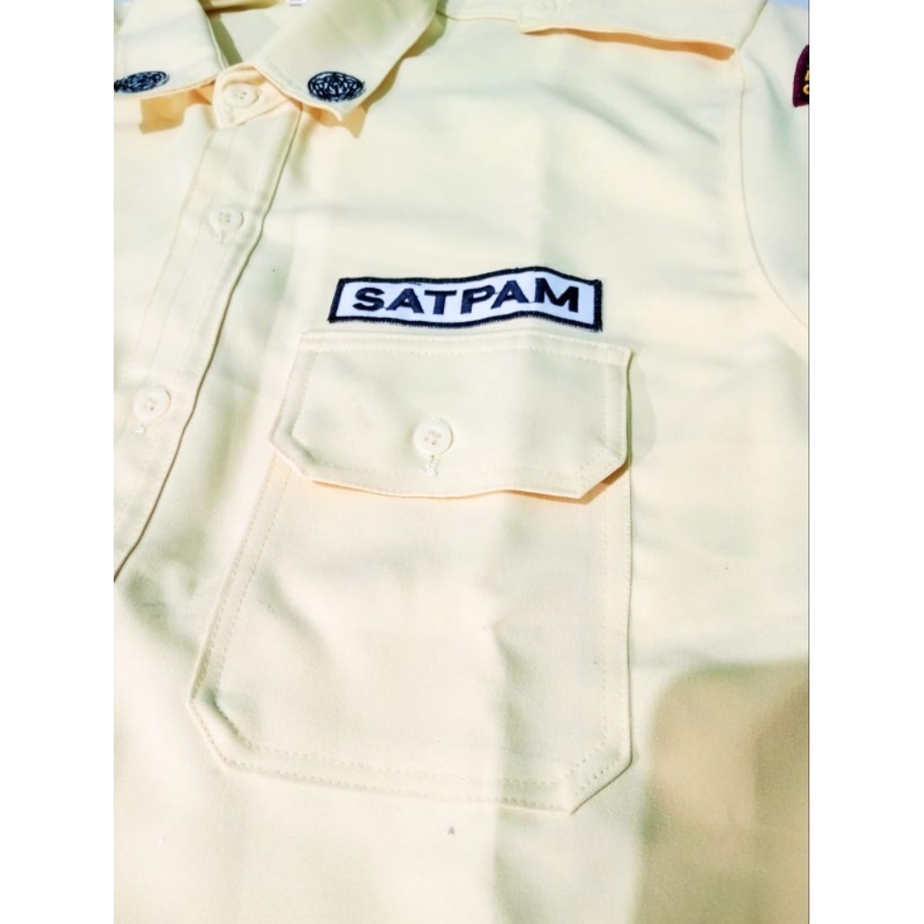 Seragam PDH Krem Premium – Baju Dinaslengsn pendek  Pria Wanita