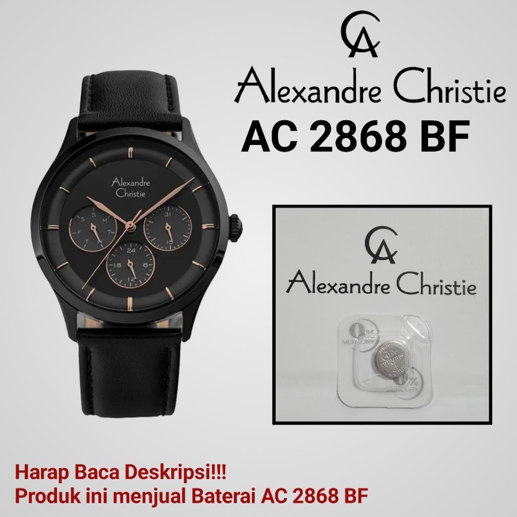 Baterai Jam Tangan Alexandre Christie AC 2868 BF