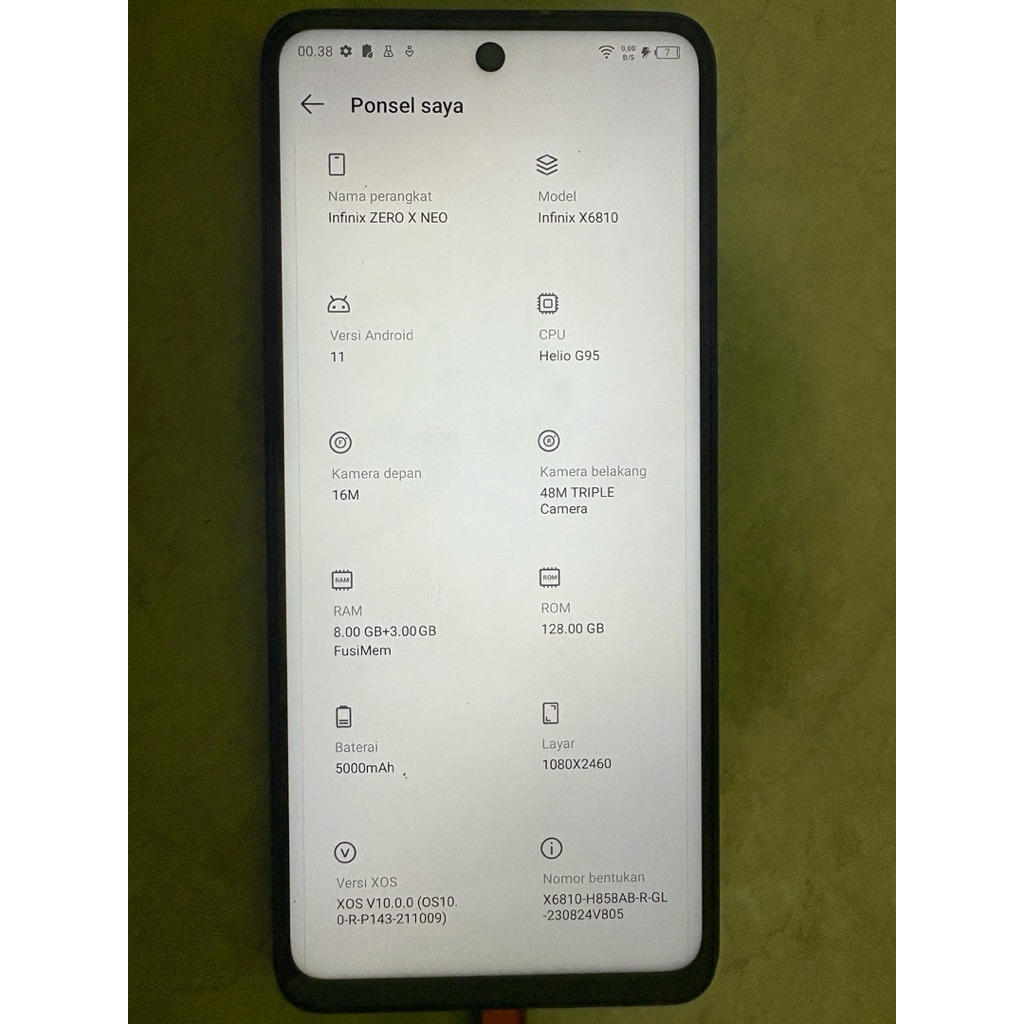 Infinix Zero x Neo Ram 8 Bekas - Second