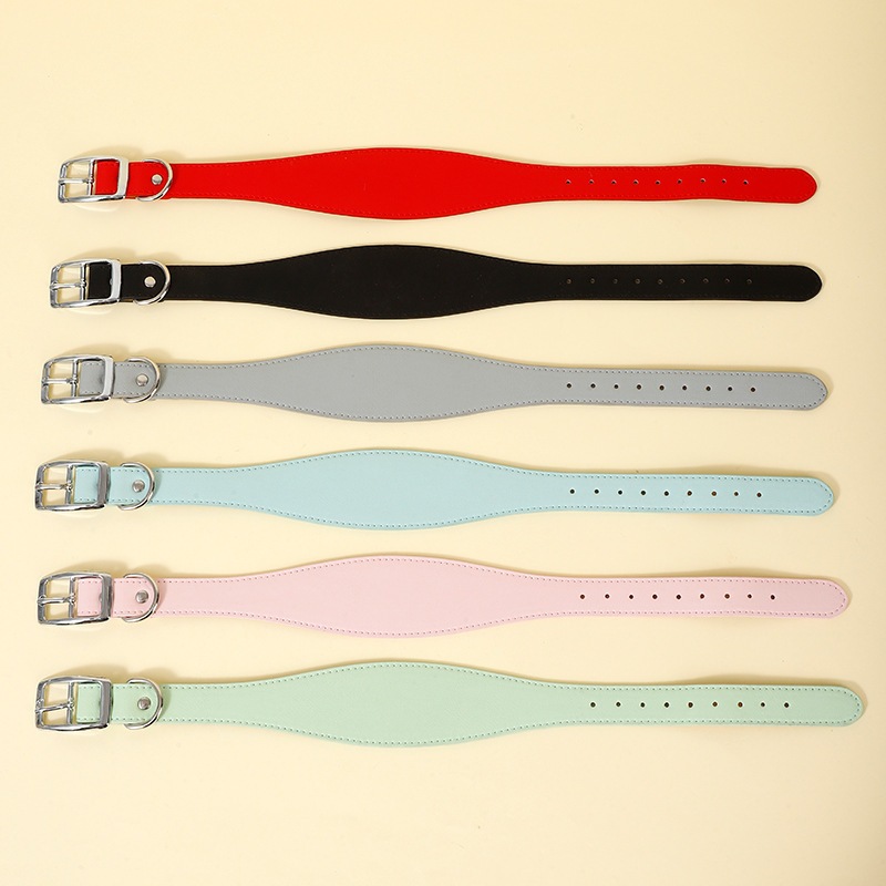 Kalung Anjing Kulit Premium Ukuran S-XL – Tali Leher Hewan Peliharaan Adjustable, Nyaman dan Tahan L