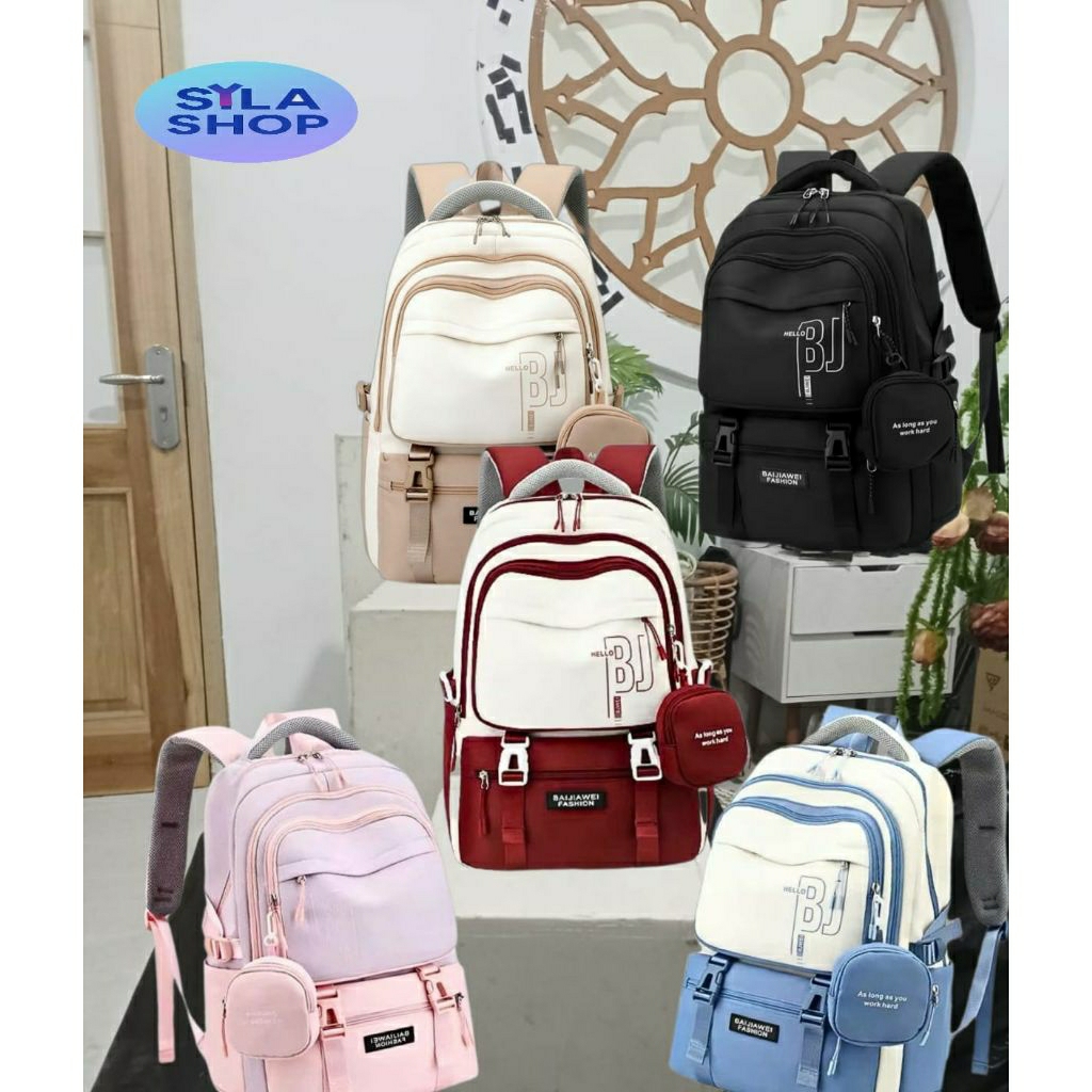Tas Ransel Sekolah Tas Backpack Wanita anak laki2 masa kini Tas Sekolah Fashion Wanita Sd Smp Sma Ke