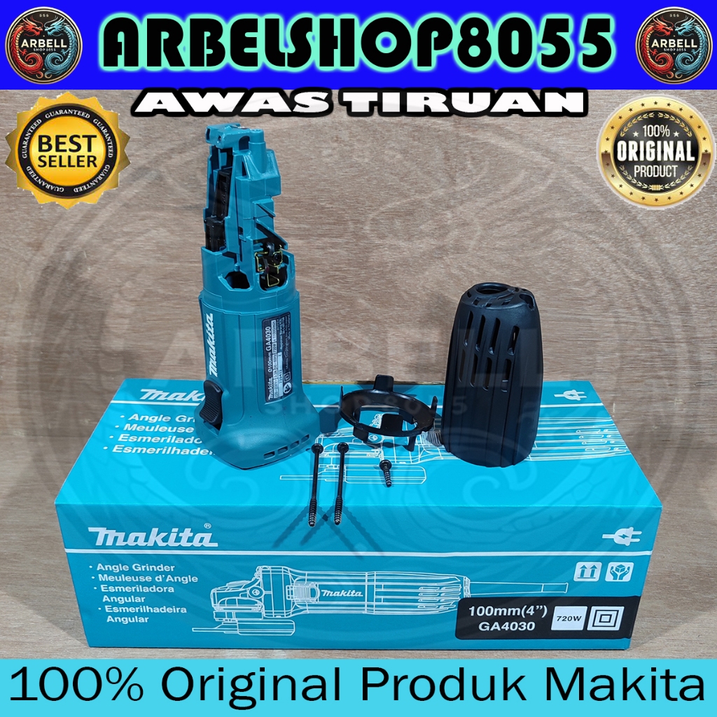 MOTOR HOUSING SET ASSY GA 4030 BODY CASING KOMPLIT GERINDA MAKITA 4 INCH GA4030 COPOTAN UNIT BARU OR