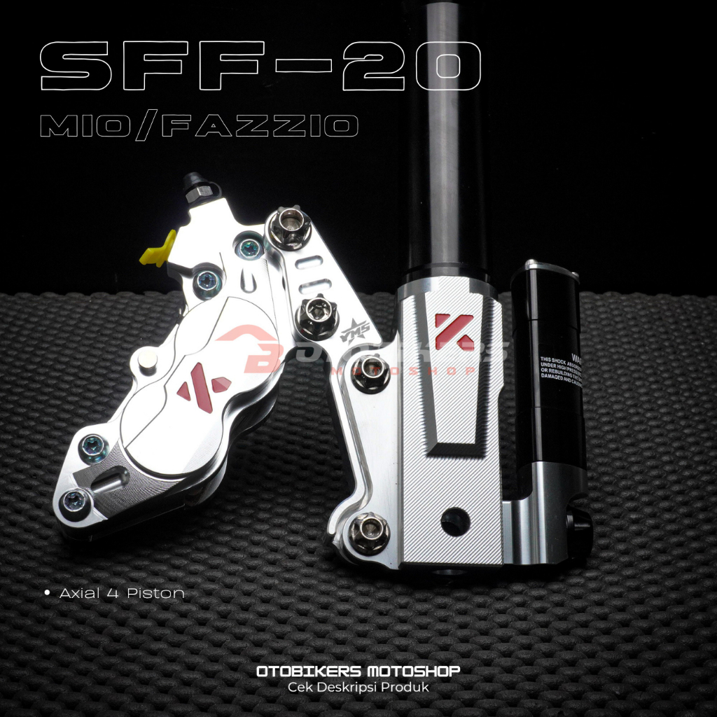 Breket Kaliper Axial 4P 4 piston Mio 260 mm Buttom Shock KTC KYTA SFF 20 (untuk Brembo Natsumi dll)
