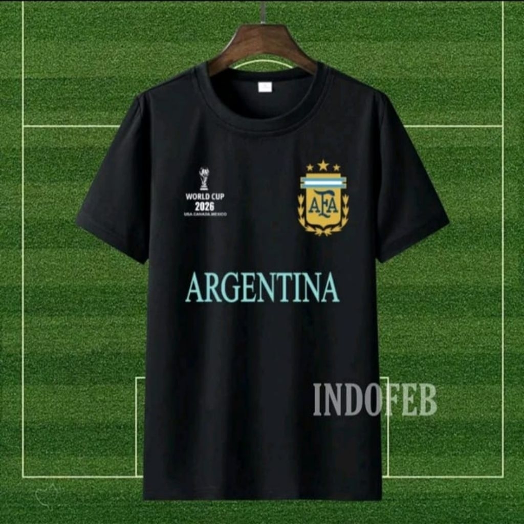 Kaos Piala Dunia 2026 ARGENTINA  Kaos Distro Unisex