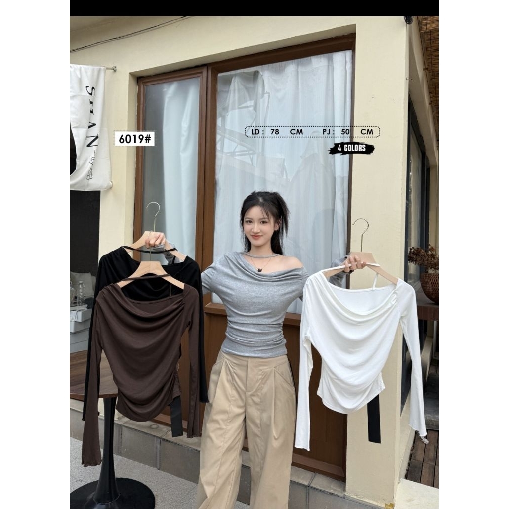 sabrina panjang/kaos sabrina import/kaos import