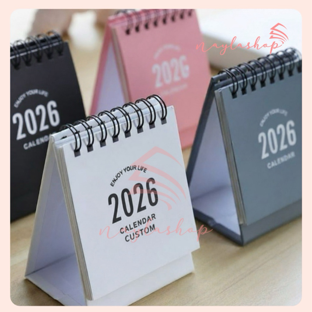 Kalender Mini 2026 / Kalender Meja Custom / Souvenir Unik & Aesthetic