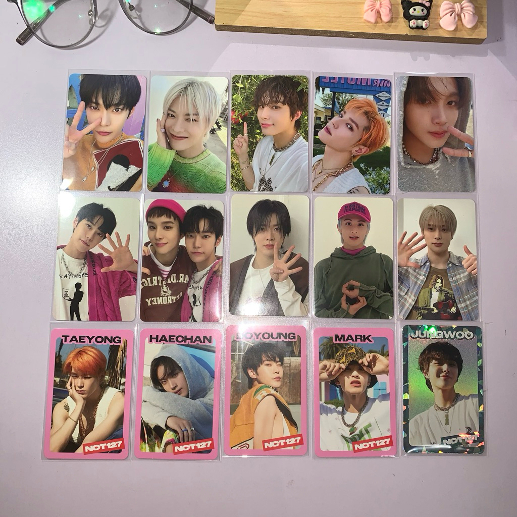 READY STOCK PC PHOTOCARD OFFICIAL NCT 127 TRADING CARD AY-YO 2023 HAECHAN MARK JAEHYUN YUTA JOHNNY T