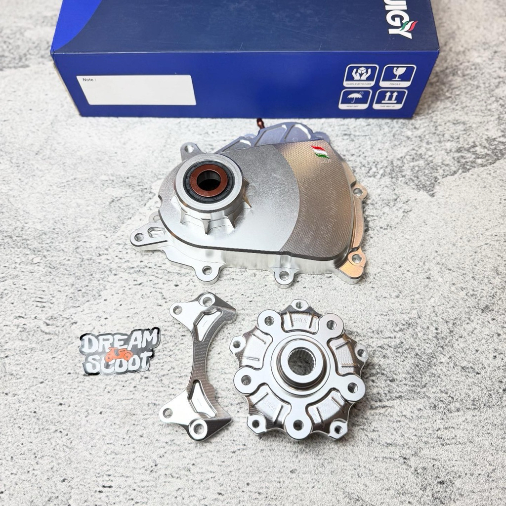 Gearbox Luigy CNC Double Disc brake belakang Vespa Matic Cakram vespa matic brembo vespa gearbox ves