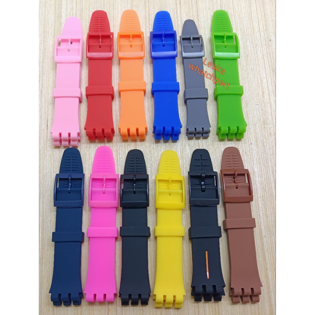Strap Jam Swatch Tali Jam Tangan Swatch Strap Rubber Swatch Original