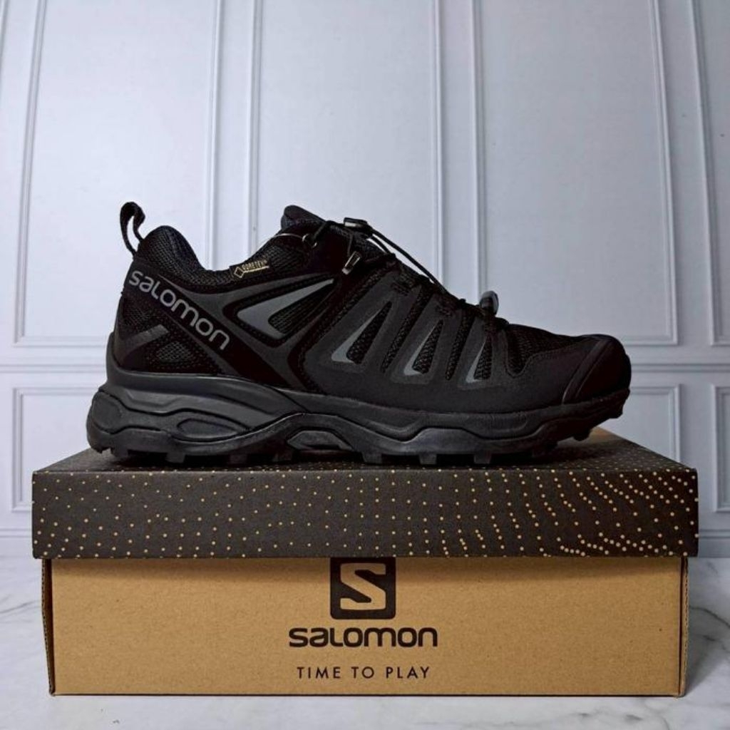 Sepatu Salomon X Ultra 3 Hiking / Trekking Low-Top Gtx Black/Black
