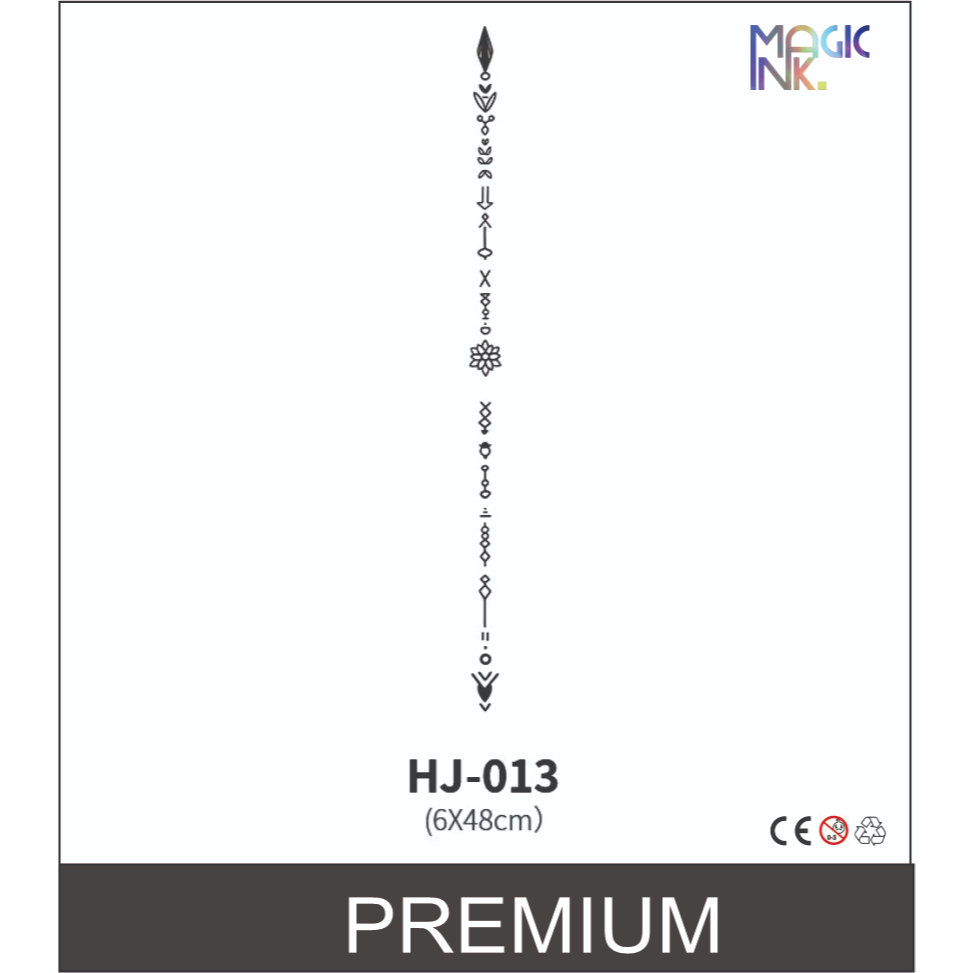 HJ -13 Tattoo Temporary Fruit Ink Punggung