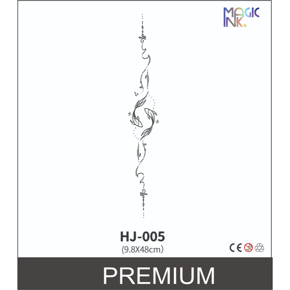 HJ -05 Tattoo Temporary Fruit Ink Punggung