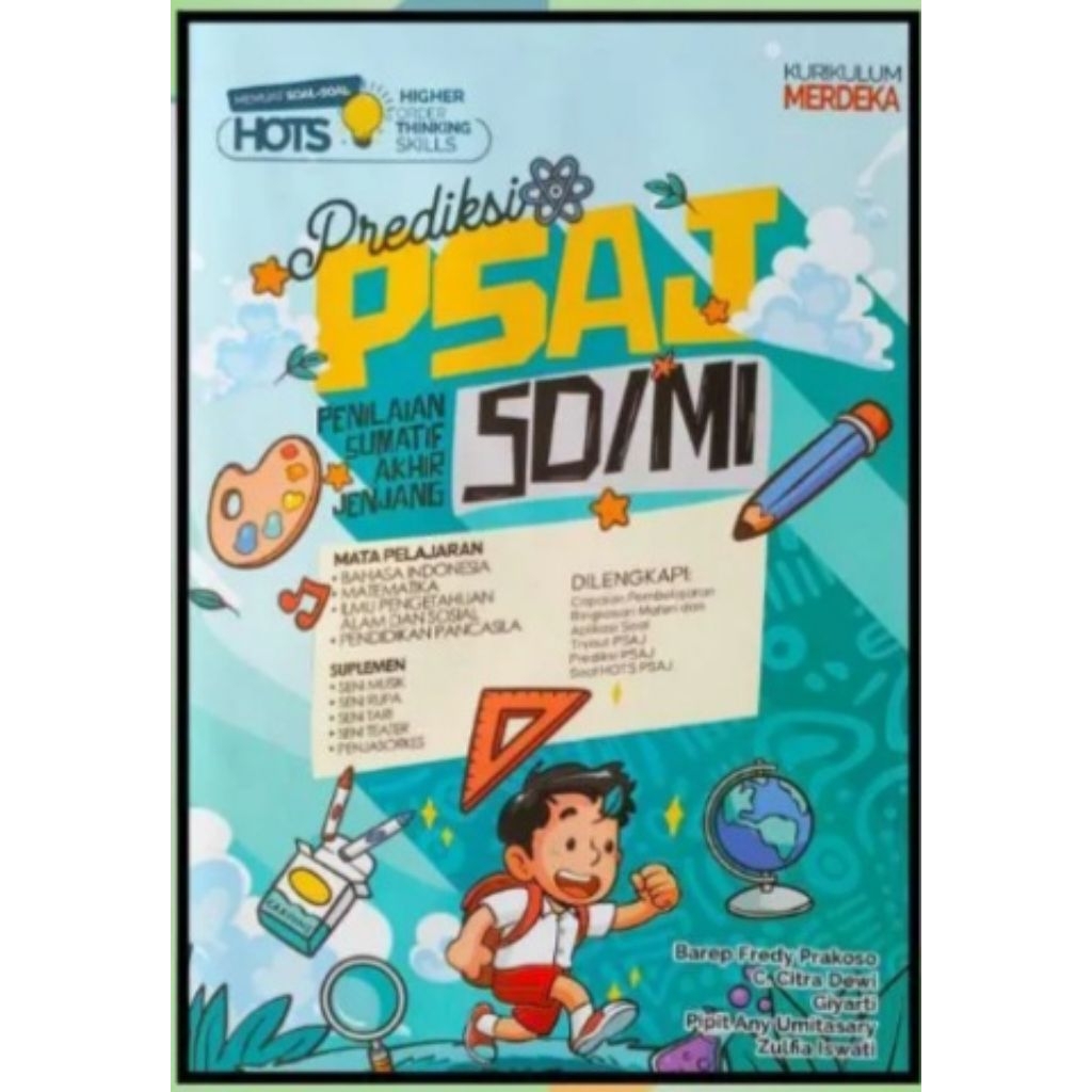 Buku Soal Ujian Prekdiksi PSAJ Untuk SD/MI kelas 6/VI