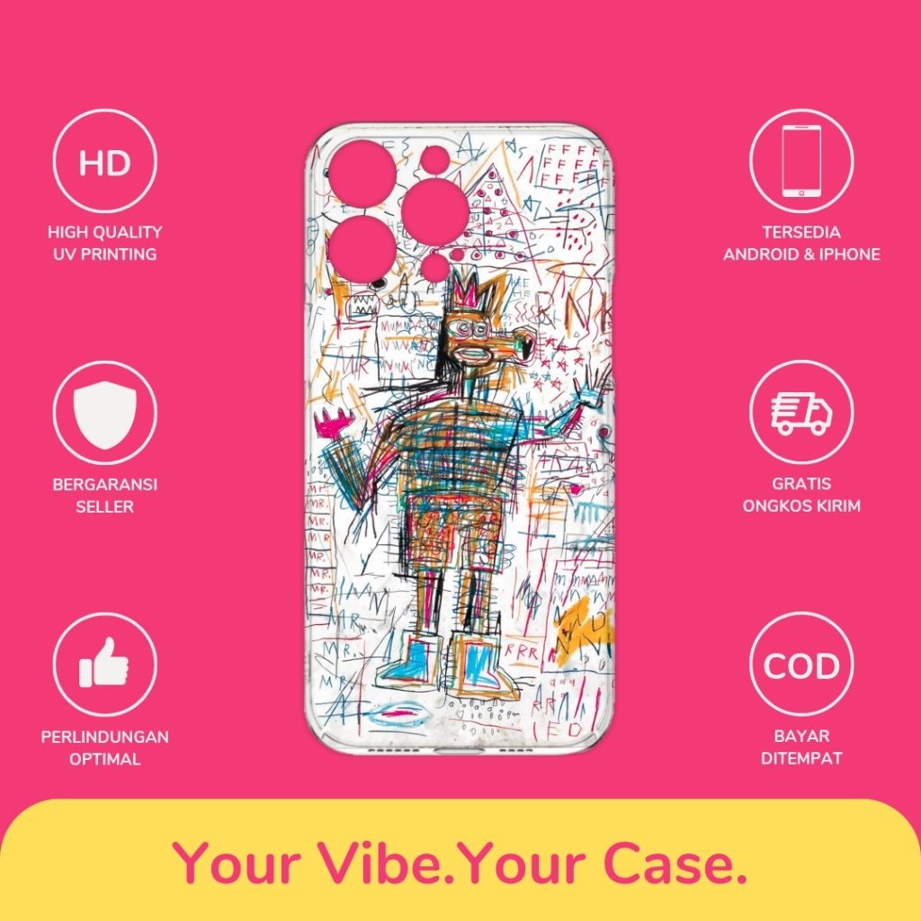 Custom Case Aesthetic Lukisan Graffiti All Type Hp Softcase Anticrack Lucu Cute Casing Cassing Costu