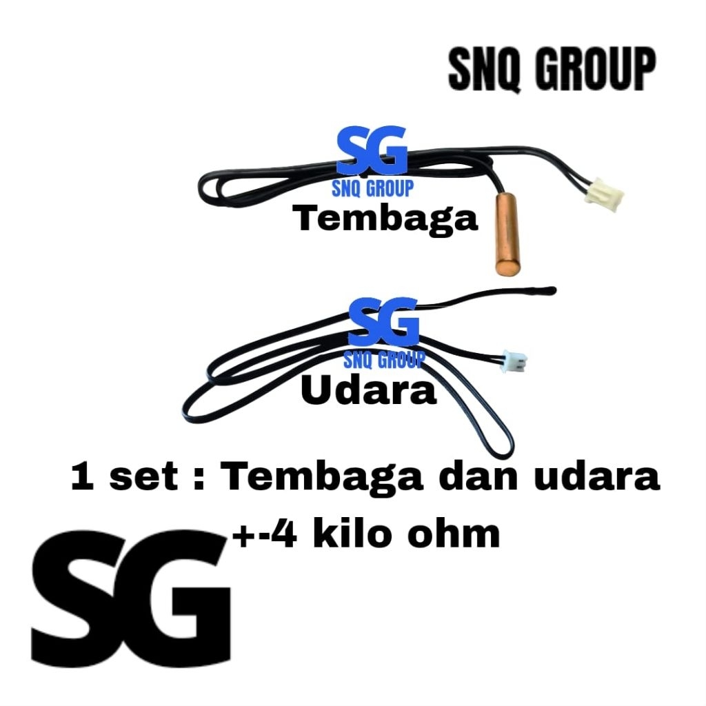 Thermistor ac single AUX 1 set tembaga dan udara - Termis ac AUX single 1 set - Sensor suhu ac AUX