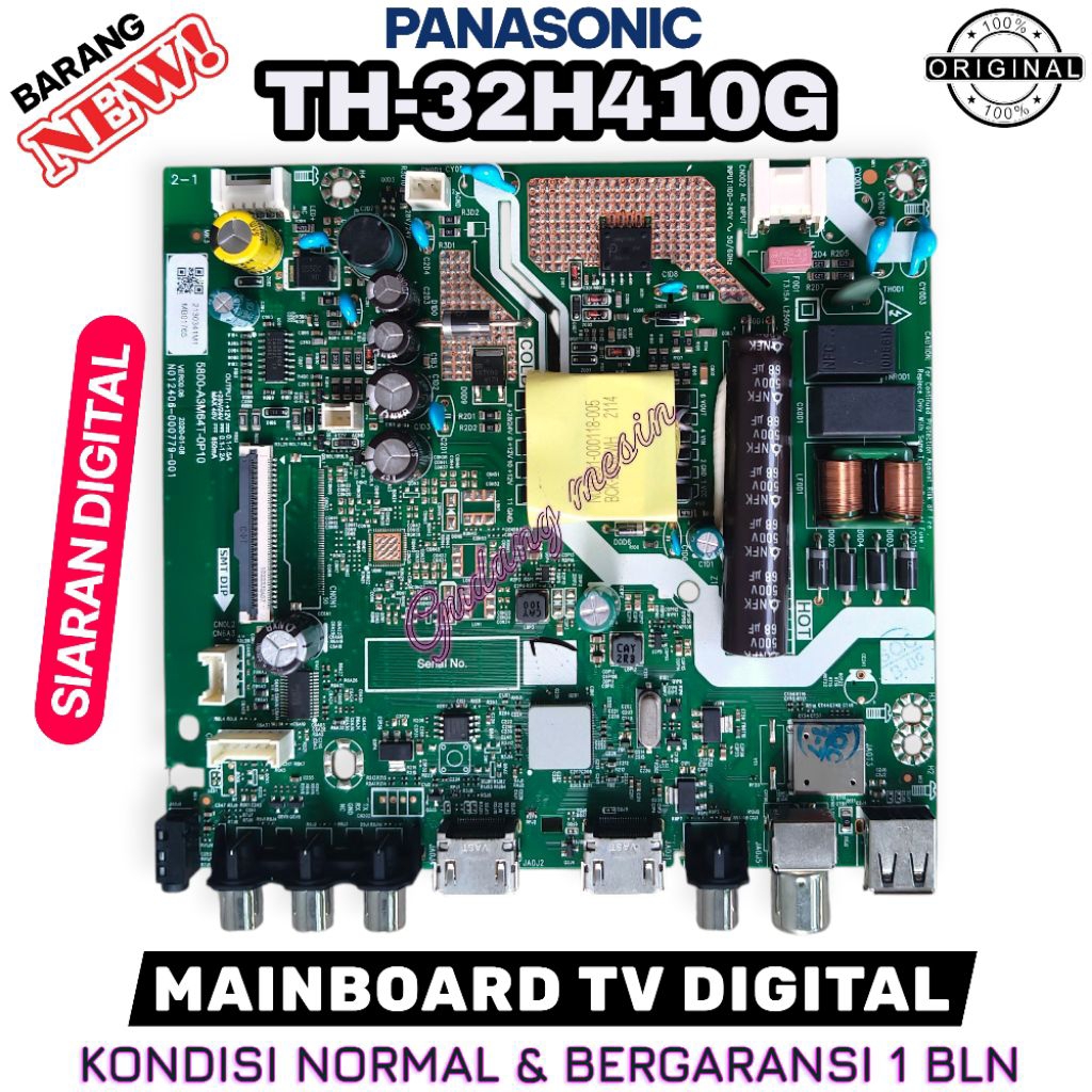 MAINBOARD TV PANASONIC TH-32H410G / MB TV PANASONIC TH-32H410G / MESIN TV PANASONIC TH-32H410G / MOD