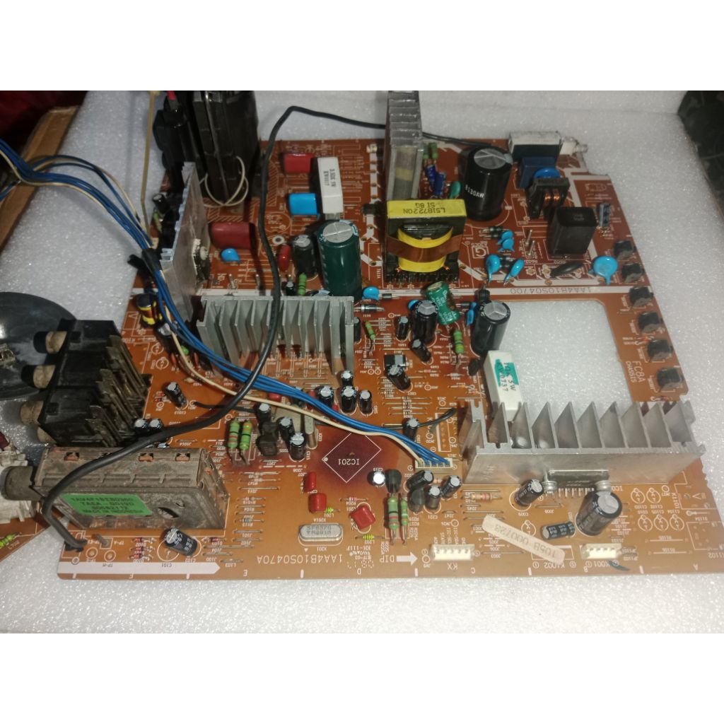 MESIN TV SANYO 21IN COPOTAN/GEMBLING