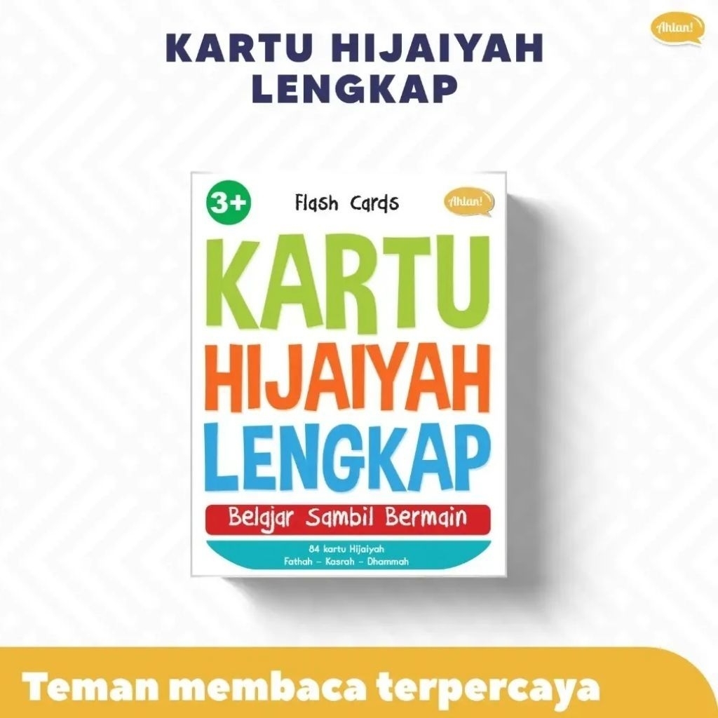 Ahlan - Kartu Hijaiyah Lengkap 29 Flash Card Kartu Pertanyaan Tauhid Ahlan