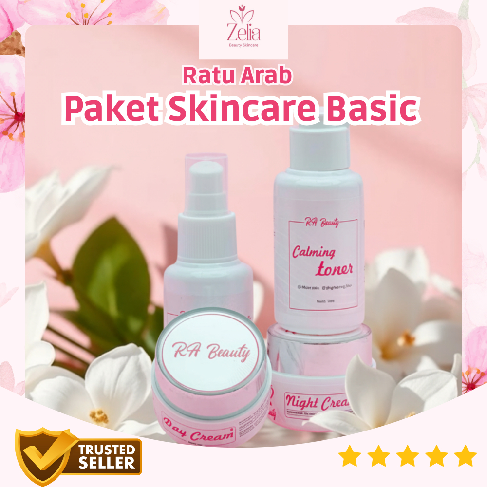 ZELIA Ratu Arab Beauty — Paket Brightening Glow Skincare Original BPOM | Atasi Flek, Melembabkan, Me