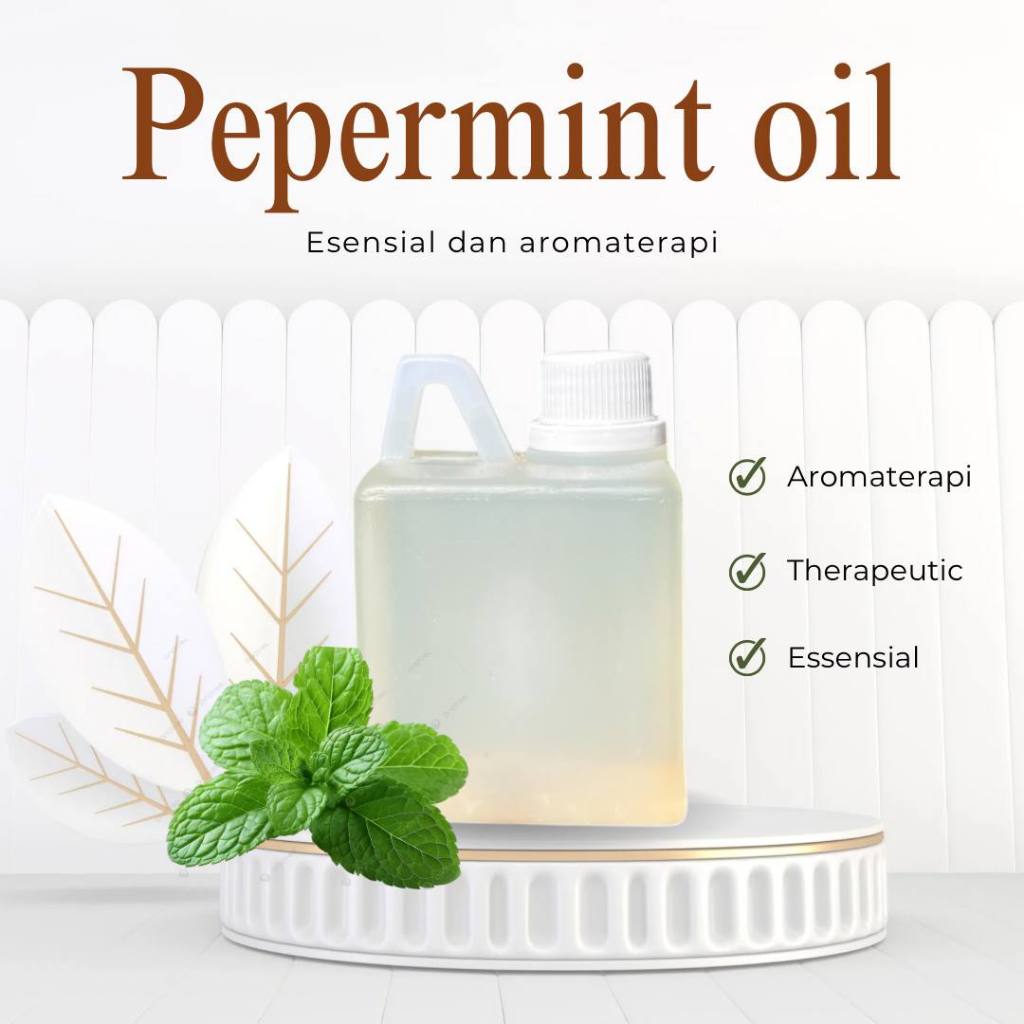 500ml Minyak Minyak Peppermint Essential Oil - Minyak Esensial Peppermint Aromaterapi