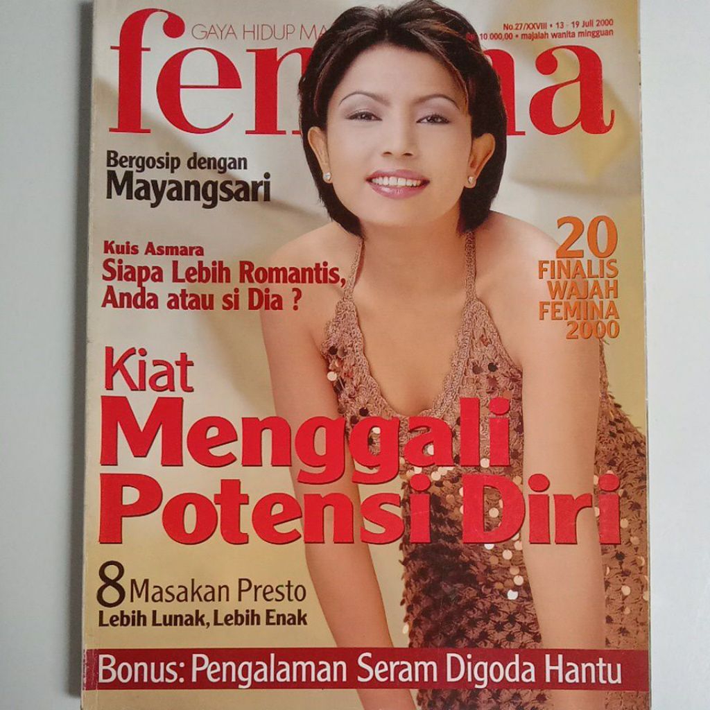 Majalah Femina Tahun 2000 Cover Mayang Trihatmodjo