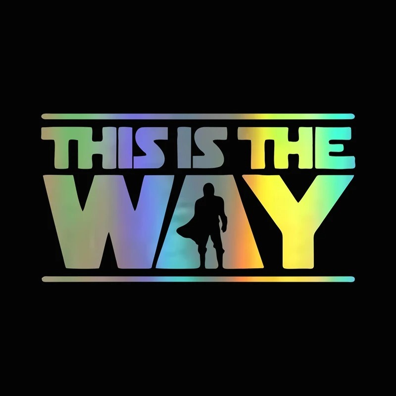 Stiker Mobil Dekorasi Kaca Depan Bumper Helm Motor Stiker DECAL MANDALORIAN CREED Aksesoris Dekorati