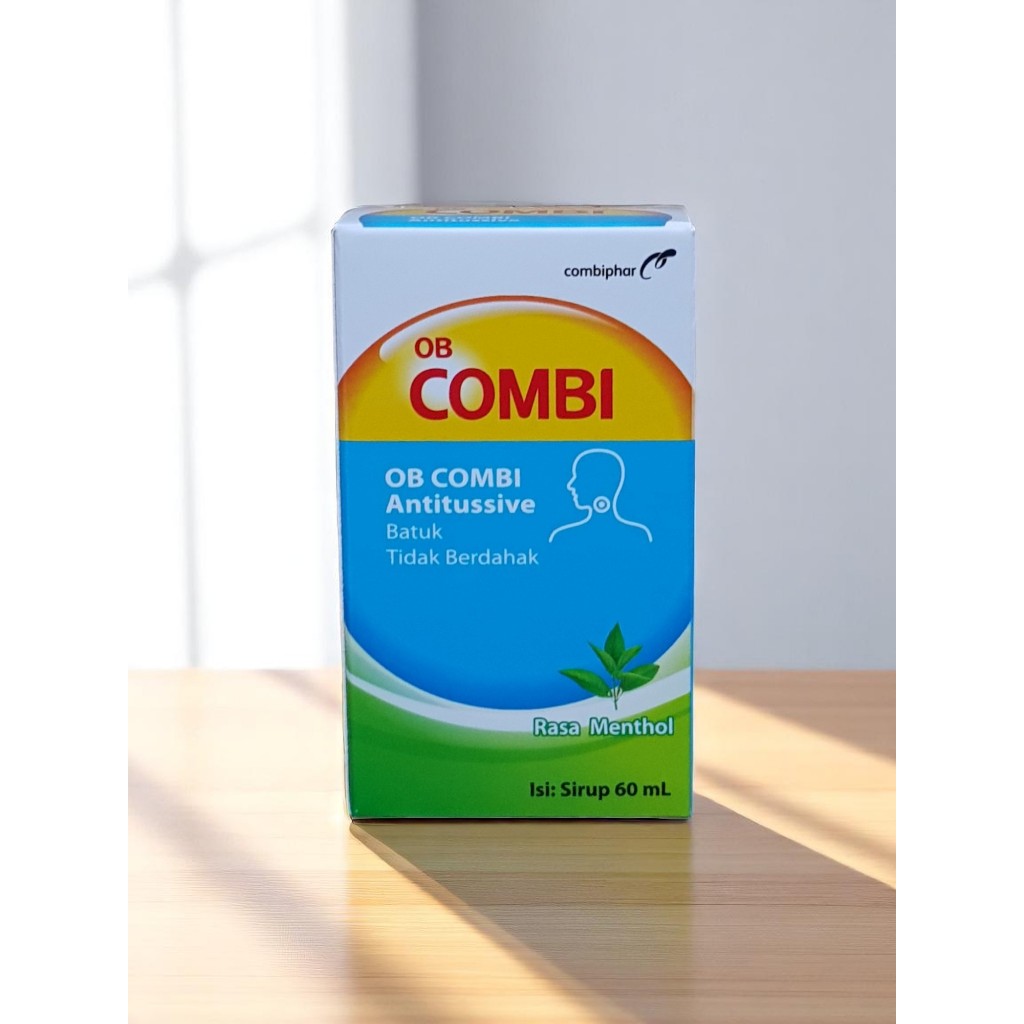 ob combi antitusive batuk tidak berdahak rasa mentol sirup 60 ml